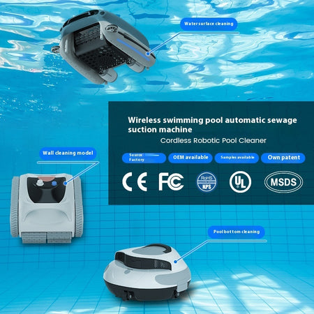 Smart Swimming Pool Cleaning Robot Fast Charge Long Battery Life