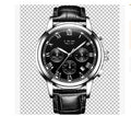 Mens Leather Casual Watch