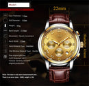 Mens Leather Casual Watch