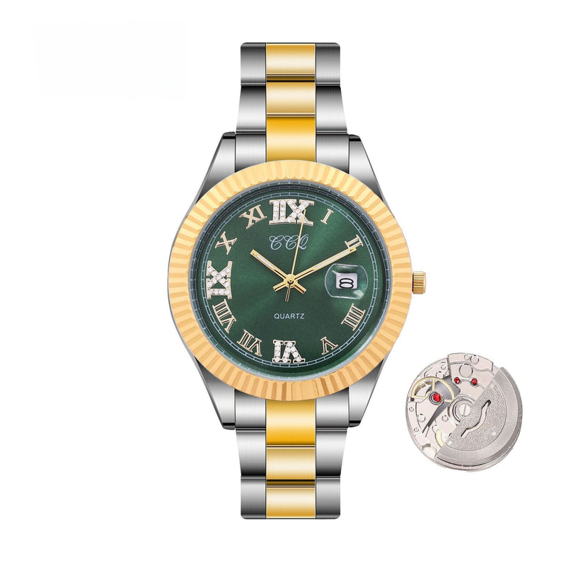 Fashion Gradually Gold Steel Watch