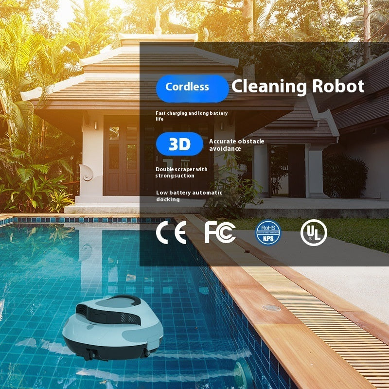 Smart Swimming Pool Cleaning Robot Fast Charge Long Battery Life